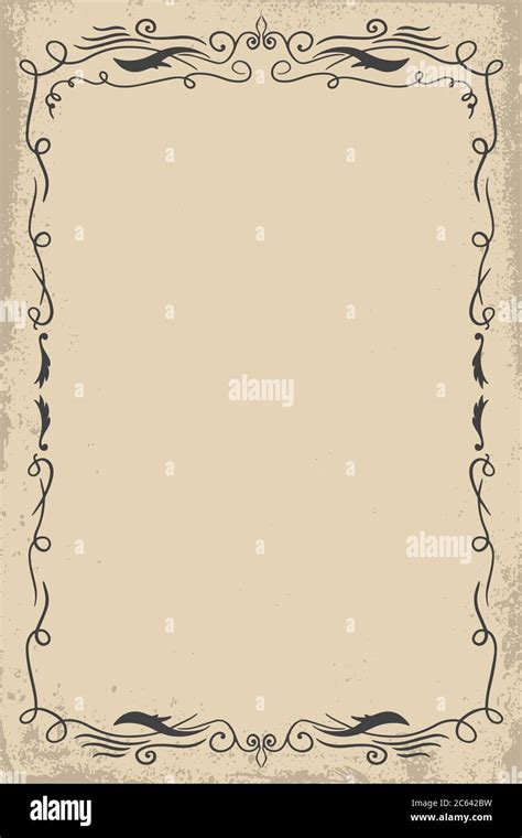 Empty template of vintage poster. Design element for flyer, banner ...