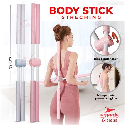 Jual SPEEDS Yoga Stick Alat Olahraga Yoga Body Stick Pilates Tongkat ...