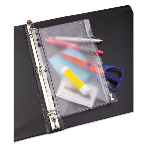 OXF68599 Oxford Zippered Ring Binder Pocket - Zuma