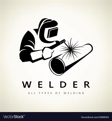 Welder logo Royalty Free Vector Image - VectorStock