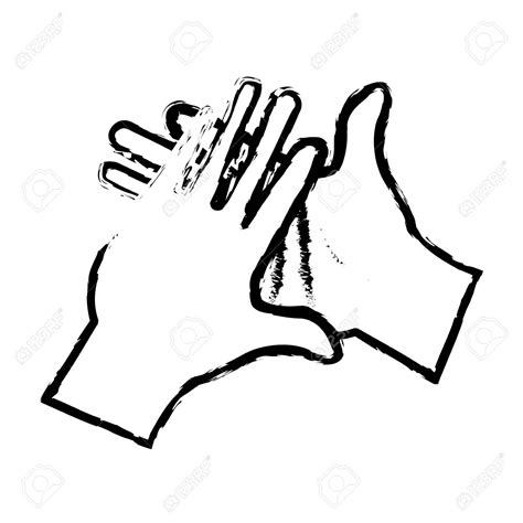 Clapping Hands Page Coloring Pages