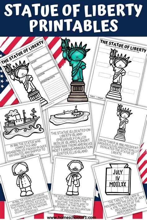 Free Statue of Liberty Worksheets for Kids - Homeschool of 1