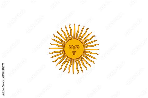 sun of may sign flag of argentina isolated on white background Stock 벡터 ...