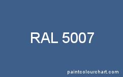 RAL Paint Color Chart Blue | PaintColourChart.com