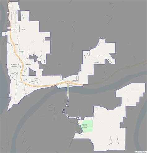 Map of Forsyth city, Missouri - Thong Thai Real