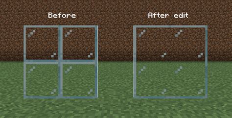 How To Make One Way Glass In Vanilla Minecraft - Glass Door Ideas