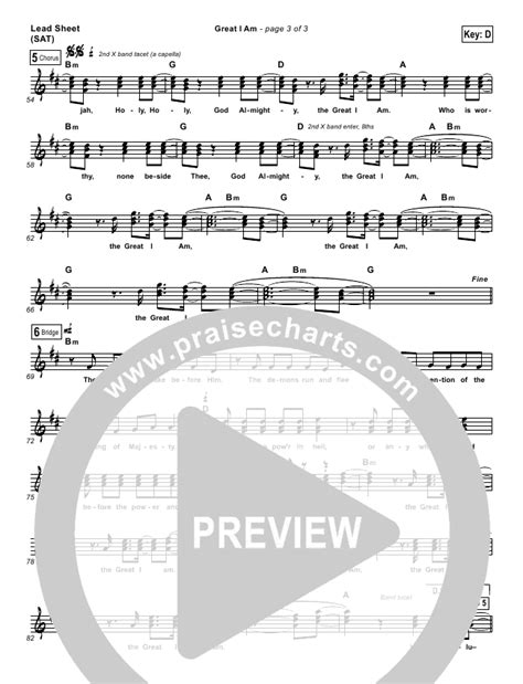 Great I Am Sheet Music (Jared Anderson) - PraiseCharts