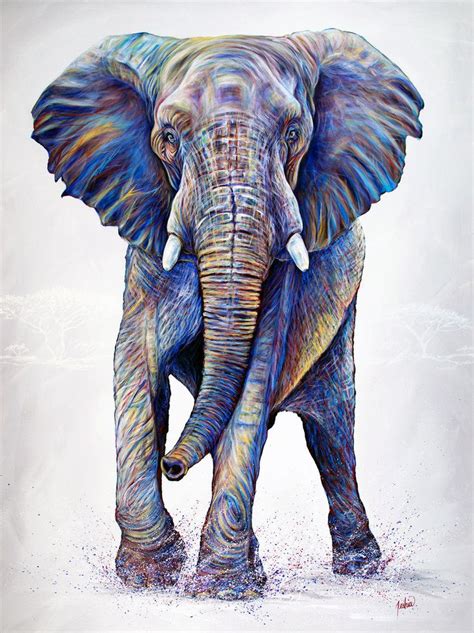 African Animals | Elephant artwork, Teshia art, Fine art painting