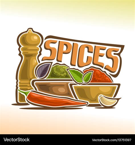 Logo of spices Royalty Free Vector Image - VectorStock