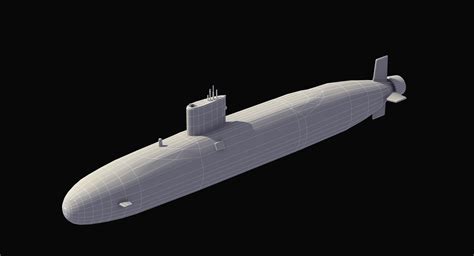 Trafalgar Class Submarine 3D Model $199 - .max .3dm .3ds .dxf .fbx .flt ...