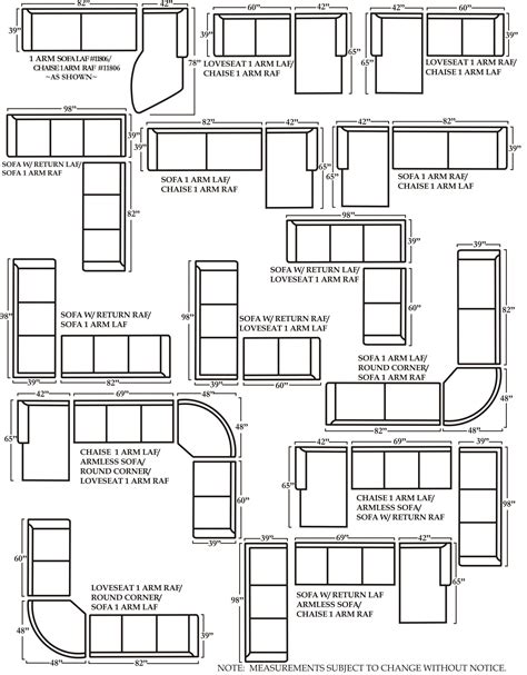 Sectional Sofa Dimensions