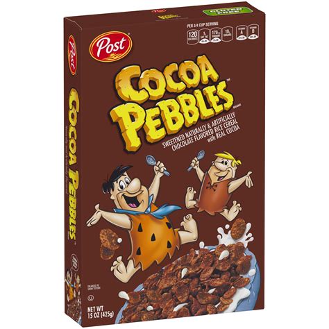 Post Cocoa Pebbles Breakfast Cereal, Chocolate, 15 Oz - Walmart.com