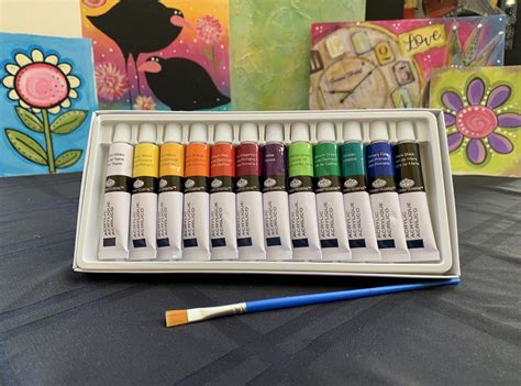 12 Color Personal Acrylic Paint Art Set – VinoPaint – Creative Social ...