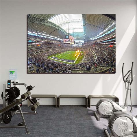 Dallas Cowboys Stadium Wall Art AT&T Stadium Canvas American Football ...