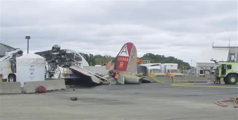 B-17 Flying Fortress Crash Aftermath- Bradley International Airport ...