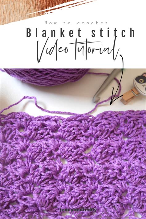 How to crochet blanket stitch tutorial