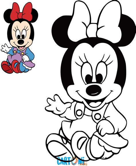 Cartoni animati - Baby Minnie da colorare e stampare per far divertire ...