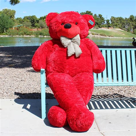 Joyfay 91" Giant Teddy Bear, Red, 7.6ft, Birthday Christmas Valentine ...