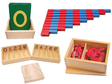 Montessori Material Mathematics Package 1 - Learning Numbers 1 to 10 ...