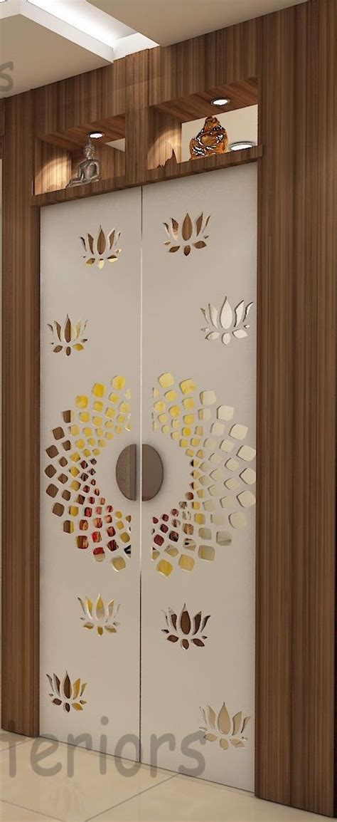 Modern Pooja Room Glass Door Design Images - Glass Door Ideas