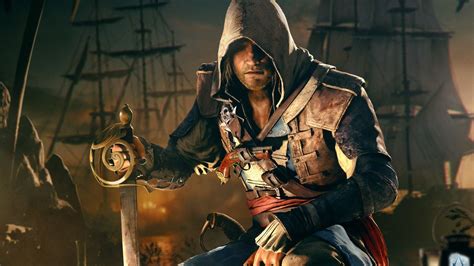 Wallpaper assassins creed hood edward kenway ship 1920x1080 ...