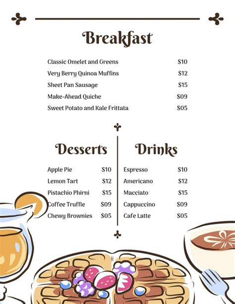 Cafe Menu Design Ideas & Examples