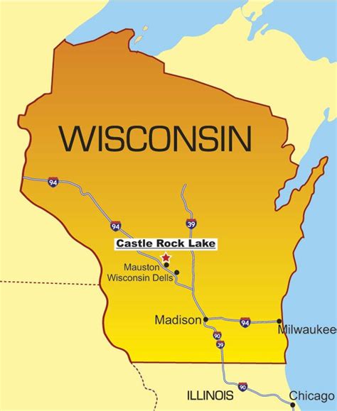 Castle Rock Lake, WI | Maps Of Wisconsin | Pinterest | Lakes, We and ...