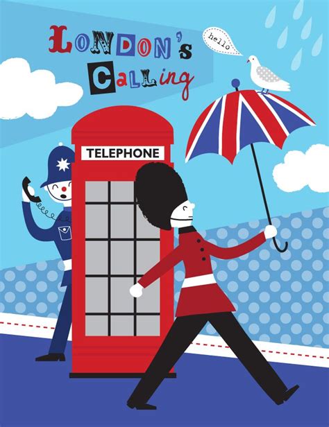 We Love to Illustrate: London Calling | London theme, London poster ...