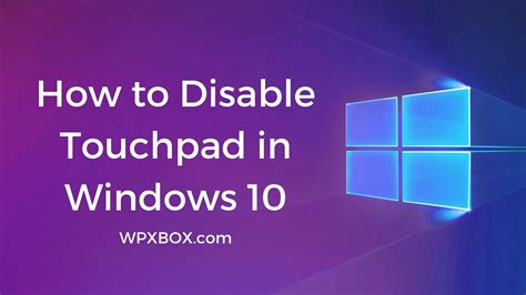 Disable Touchpad Windows 11 Shortcut