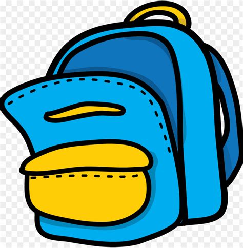 Free download | HD PNG blue yellow backpack clipart blue backpack clip ...