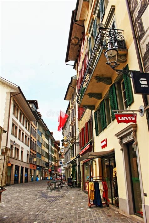 Altstadt Luzern Old Town Lucerne Switzerland Editorial Photography ...