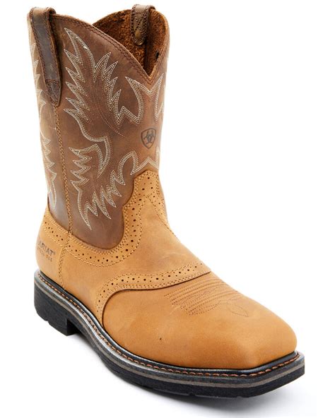 Ariat Men's Sierra Steel Square Toe Western Work Boots | Boot Barn