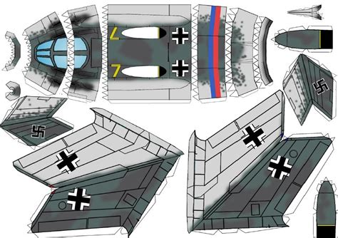 WW II German jet fighter paper model | Paper models, Model airplanes ...