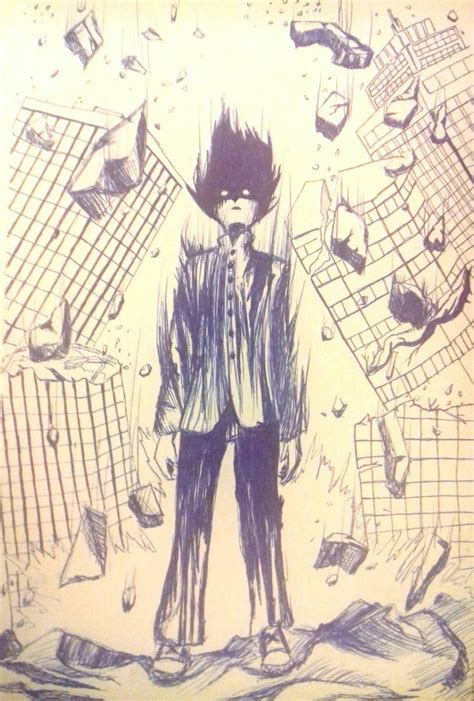 Mob psycho 100 fan art pencil by OccisorAconitum on DeviantArt