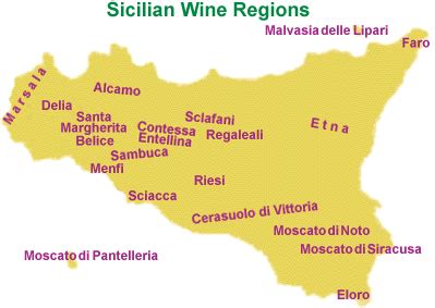 Sicily's Wines - See Palermo and Western Sicily.