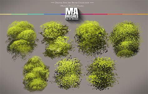 Concept Art and Photoshop Brushes - Amazing Photoshop Realistic Foliage ...