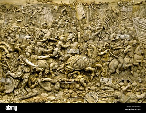 The Battle of Gaugamela 331 BC between Alexander the Great and Darius ...