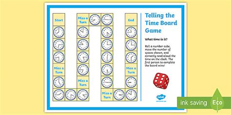 Telling the Time on an Analog Clock Board Game - Twinkl