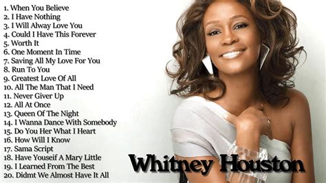 Best Songs Of Whitney Houston || Whitney Houston Greatest Hits Full ...