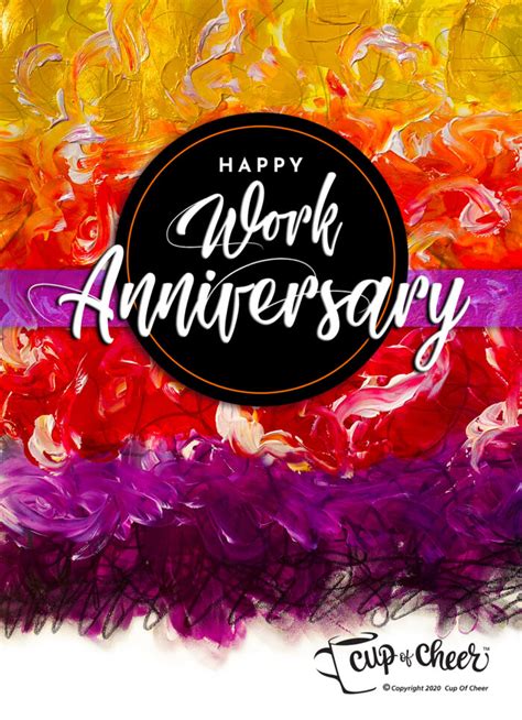 Happy Work Anniversary Cards | Images and Photos finder