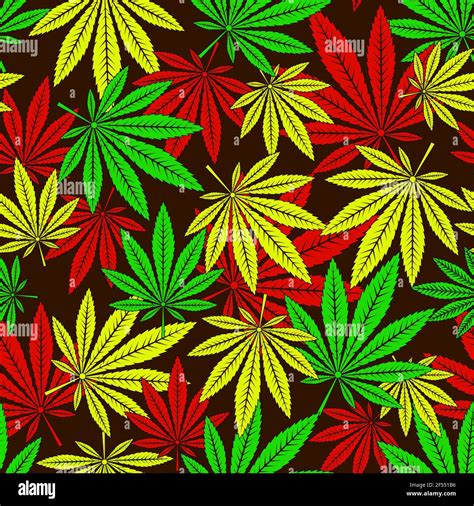 Weed Leaf Background Rasta