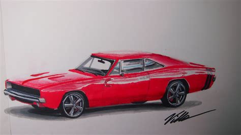 1969 Dodge Charger Drawing at PaintingValley.com | Explore collection ...