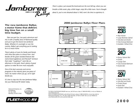 2000 Fleetwood Rv Floor Plans - floorplans.click