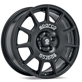 Buy Sparco Wheels Terra Alloy Wheels In Matt Black White Lettering Set ...