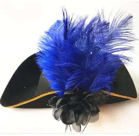 10 colors leather pirate hat mens pirate hat feather caribbean pirate ...