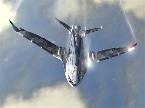 Futuristic AWWA-QG Progress Eagle Concept Airplane by Oscar Vinals - Tuvie