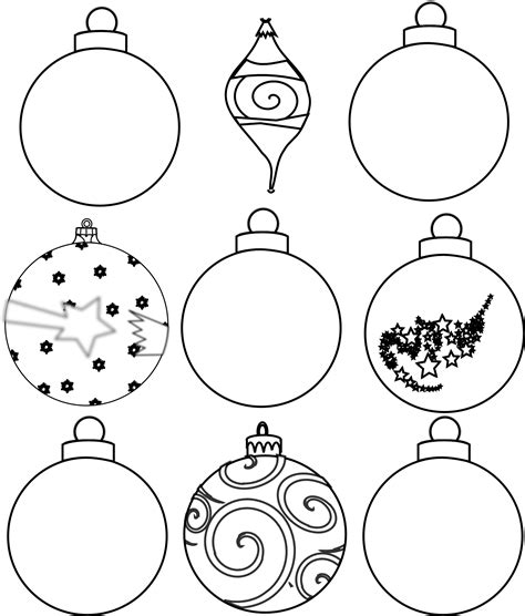 Christmas ball ornaments drawing free image download