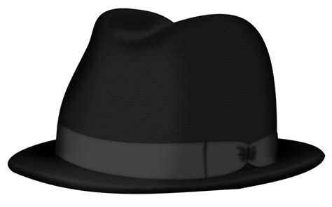 Download Black Fedora hat PNG Image for Free