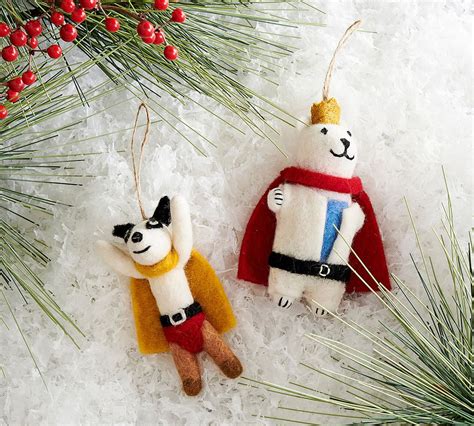 St. Jude Felt Superhero Ornaments | Pottery Barn