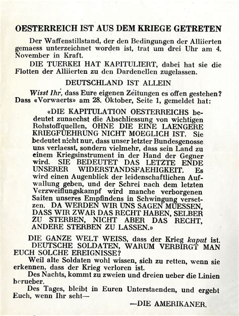 Propaganda Leaflet in German > National Museum of the United States Air ...